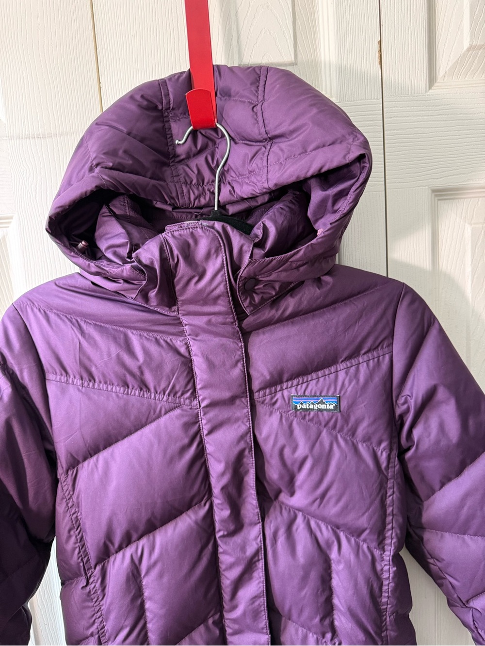Patagonia Down With It Parka Dark Plum Purple 600 Fill Down Womens Size XS - Picture 9 of 14